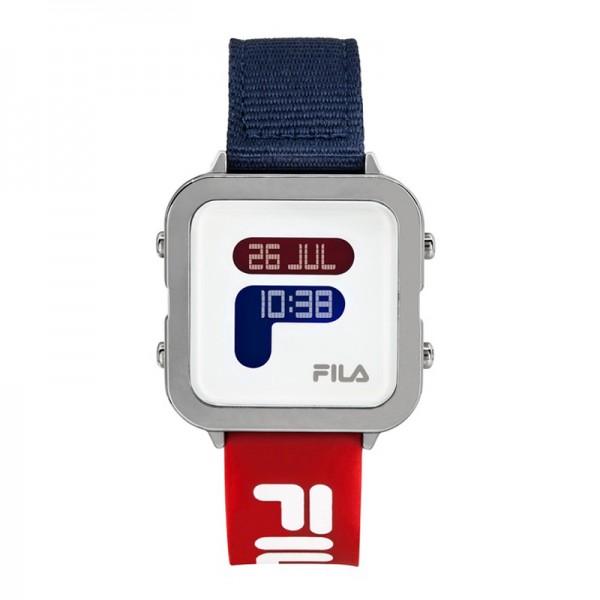 Fila 38-6088-106 Blue Canvas Red Rubber Unisex